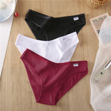 Women's Cotton Briefs Female Underpants Sexy V Waist Women's Panties Cotton Plus Size Pantys Lingerie