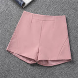 Shorts Women's Black Summer Thin 2025 New Loose High-Waist A Word Casual Broad-Legged Orange
