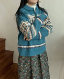 Half Zip Christmas Knit Pullover- Outfit