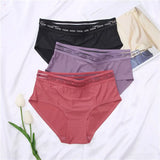Seamless Women's Panties High Waist Letter Printed Plus Size Briefs Femme Pantys Sexy Lace Underpants For Women