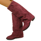 And Cowboy Boots 2025 New Autumn And Winter Large-Size High-Tube Trouser