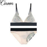 Women sexy underwear bra embroidery lingerie set thin lace bra transparent ultra-thin temptation push up bra