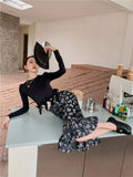 Summer Black Bodycon Long Mermaid Skirt For Women 2022 High Waist Ladies Fishtail Skirt Korean Style