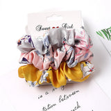 Set Scrunchies Hair Ring Candy Color Hair Ties Rope Autumn Winter Women Ponytail Hair Accessories 4-6Pcs Girls Hairbands