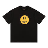 Drewhouse Classic Smiley Face Printed Short-Sleeved High Street Tide Brand Casual Loose Couple