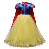 Pretty Girls Dress Birthday Party Cartoon Princess Dress Lace Kids Ball Gown Elegant Dress Cute Casual Dress Size