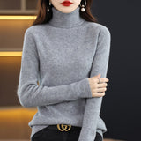 Zingj Autumn Winter New Turtleneck Sweater Set Slim Thin Close-Fitting Knit Bottom With Coat Money-Outfit