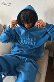 Retro Simple Letter 3D Foaming Printing Hoodies Men Y2k New Street Hip Hop Punk Rock Sweatshirts Couples Harajuku