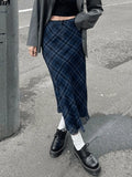 Vintage Checkered Maxi Skirt- Outfit