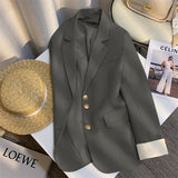 Spring Dress New High-End Design Blue Suit Jacket Women Korean Oceanic Korean Version Of Casual Suit
