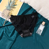 Sexy Panties Lace Underpants Low-Rise Panties Hollow Mesh Transparent Perspective Briefs Female Fashion Underwear