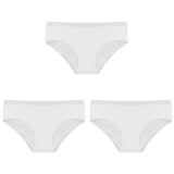 3PCS/Set Women's Panties Cotton Underwear Solid Color Briefs Girls Low-Rise Soft Panty Women Underpants Female