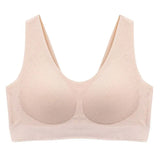 Sexy Latex Seamless Bra Women Push Up Underwear Gathers Shock-Proof Pad Female Intimate Fashion Soft Plus Size
