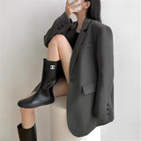 Suit Jacket Woman 2025 Spring And Autumn New Temperament Black Casual Fried Street This Year's Popular Small