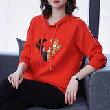Women Autumn Thin Hoodies Fashion Comfy Hooded Sweatshirt M-4XL Women Hip Hop Hoodie Classic Hoody Pullover Tops Clothes