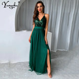 slip Sequin corset maxi summer dress women backless mesh long bodycon red Christmas party dress bridesmaid evening