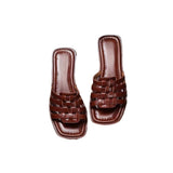 Soft Skin ~ Great Wear ~ Summer Flat-Bottom Slippers Women Wear Fashion Comfortable One-Word Drag Retro Cool