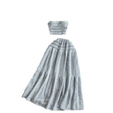 Zingj Reduction Suit Female Summer Outfit 2023 New Sling Jacket Short Style Versatile Big Swing Skirt Sweet Two Sets Of