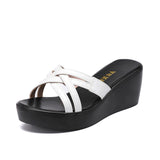 Heel Slope Sandals Slippers Women's Summer 2023 New Thick-Soled Waterproof Platform Fashionable And Fashionable To Wear 4143 Large