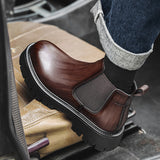 Zingj Boots Men's Winter British Style Chelsea Men's Boots