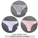 Cotton Brazilian Women's Panties V Waist G-String Underwear Women T Back Underpants Intimate Lingerie Women's