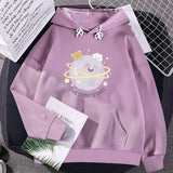Womens Loose Streetwear Sweatshirts Hoodies Women Hooded Simple Leisure Oversize Pullovers Korean Style Warm