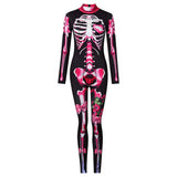 Spot 2025 Halloween Costume Dance Horror Skull Parent-Child Jumpsuit
