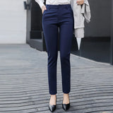 Pants Women 2020 Spring High Waist Female Formal Trousers Casual Pantalones Solid Workwear Stretchy Slim Woman