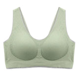 Sexy Latex Seamless Bra Women Push Up Underwear Gathers Shock-Proof Pad Female Intimate Fashion Soft Plus Size