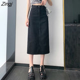 Women Denim Leisure Fashion Daily Preppy Punk Style Simple Vintage Harajuku Female Clothes Empire Friends Comfortable