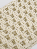 Long Sleeve Crochet Bolero Knit Top- Outfit