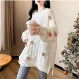 Strawberry Tassel Sweater- Outfit