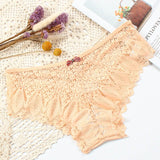 Sexy Panties Women Lace Low-waist Briefs Female Hollow Out Underwear Solid G String Lingerie Transparent