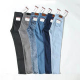 Zingj Denim Trousers New Autumn Style Slim, High Waist, High Stretch, Buttocks, Solid Color Pencil Trousers, Small