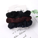 Set Scrunchies Hair Ring Candy Color Hair Ties Rope Autumn Winter Women Ponytail Hair Accessories 4-6Pcs Girls Hairbands