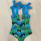 Piece Swimsuit 2021 New Cute Swimwear Women Bow Swimwear Hollow Out Bathing Suit Back crisscross Monokini