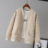 Zingj Baseball Jacket 2024 New Korean Version Fall Loose Casual Little Jacket Foreign Style Jacket-Outfit