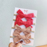 Soft Nylon Baby Girl Headband Bowknot Newborn Headbands Elastic Hair Bands Infant Turban Headwear Kids Hair