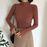 Knitted Female Casual Pullover Women Autumn Winter Tops Korean Sweaters Fashion 2021 Women Sweater Jumper Pull