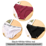 Women's Cotton Briefs Women's Panties Sexy Female Underpants Solid Color Panty Intimates Women Underwear M-2XL