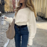 White Ribbed Off-shoulder Top- Outfit
