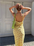 Summer Floral Print Maxi Dress- Outfit