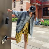 Korean Style Loose Denim Letter Trendy