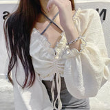 Sets Women Harajuku Korean Fashion Basic 2022 New Design Popular Casual All-match Streetwear V-neck Mini Kawaii