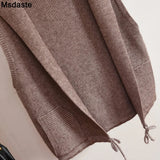 Sweater Vest Cardigan Shrugs Top Hooded Short Sleeveless Shrug Outerwear Autumn Fall Sweaters Women Casual Female