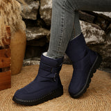 Warm Large Size Lady Snow Boots Women Magic Stick Waterproof High-Top Shoes