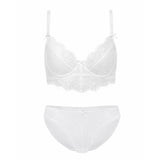 New Top Sexy Underwear Set Push-up Bra And Panty Sets 3/4 Cup Brassiere Gather Sexy Bra Embroidery Lace Lingerie