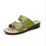Women Slipper Shoes Genuine Leather Slide Shoes Ladies Outside Flip Flops Women Sandals Women Summer Shoes Big