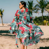 Beach Cover up Tunics for Beach Long Kaftan Bikini Cover up Robe de Plage Sarong Beach Swimsuit