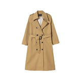 2021 Spring Long Trench Coat Women Double Breasted Slim Trench Coat Female Outwear Fashion